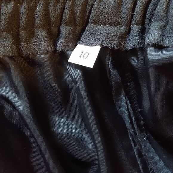 VTG Julian Wilder 2 Pc Black Skirt Suit Women's 10 Beaded Collar Crystal Button - Picture 13 of 13